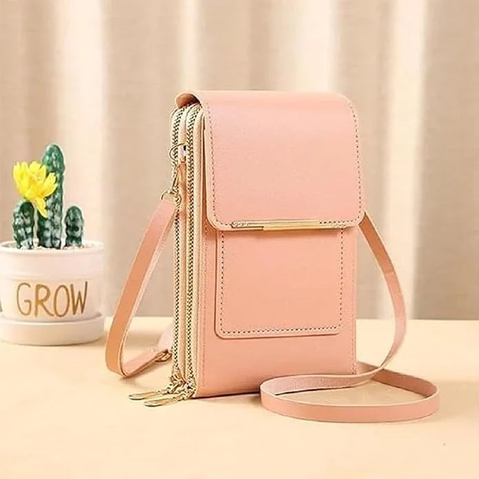 PurseLuxe™ – Crossbody Phone Bag With Touchscreen Card Slots