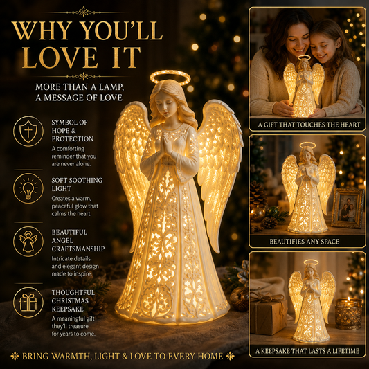 LumiAngel™ Christmas Angel Light – Warm Golden Glow for Hope & Love | Meaningful Christmas Décor