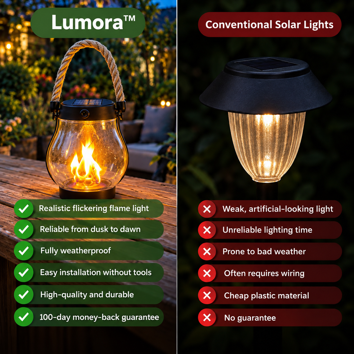 Lumora™ – Solar Lanterns for Outdoor Use