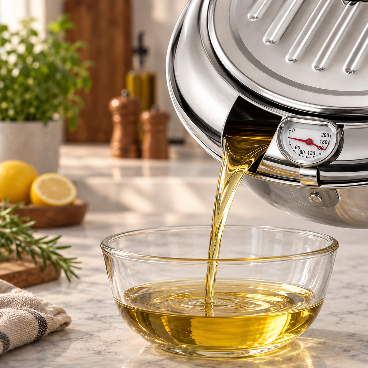 Crispora™ 2.2L Deep Frying Pot | Better Temperature Control & Easy Draining