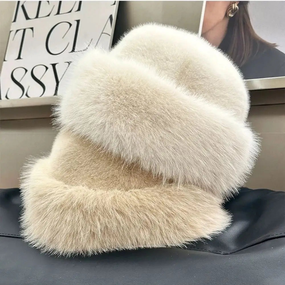FurLuxe™ Elegant Faux Fur Winter Hat | Cosy Warmth Meets Elegant Winter Style
