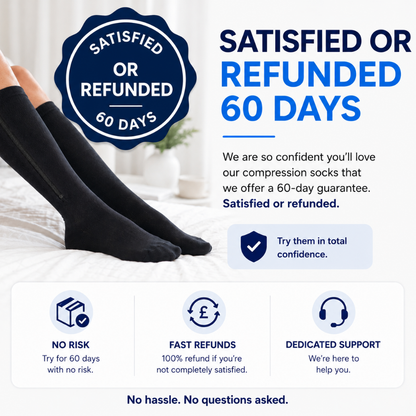 CompressVera™ – Zip-Up Compression Socks for Support & Comfort