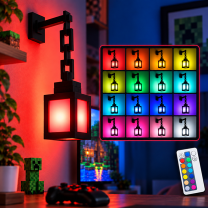 BlockGlow™ Minecraft Lantern Light | Turn Your Sapce Into a 16-Colour Pixel Paradise