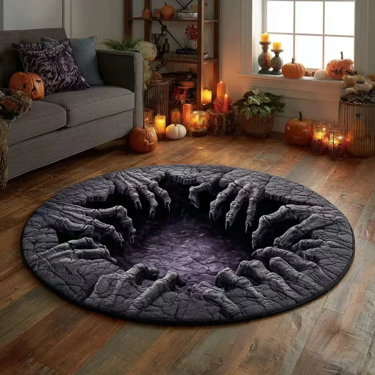 SpookDepth™ 3D Halloween Illusion Rug | Spooky Depth Effect