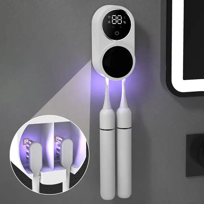 PureGuard™ UV Toothbrush Sanitiser | UV-C Cleaning & Air Drying