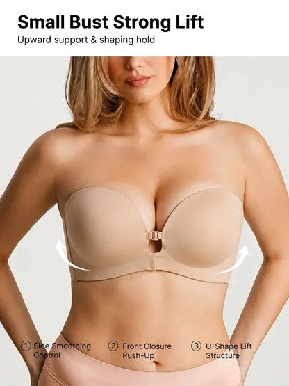 Strapelle™ Strapless Push-Up Bra | Secure Hold & Seamless Look