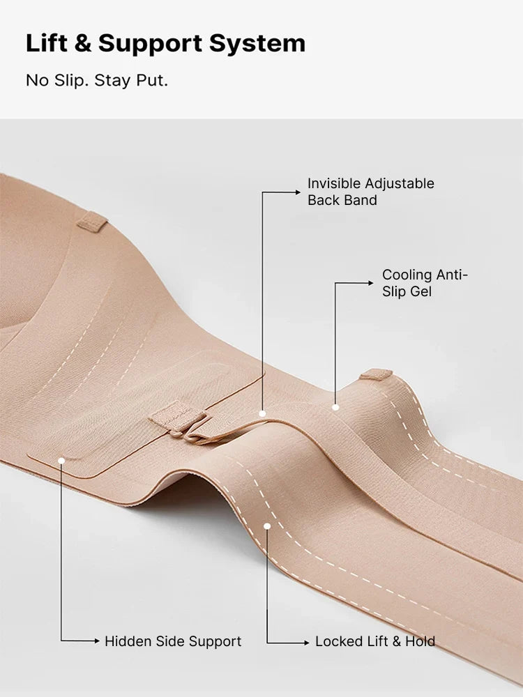 Strapelle™ Strapless Push-Up Bra | Secure Hold & Seamless Look