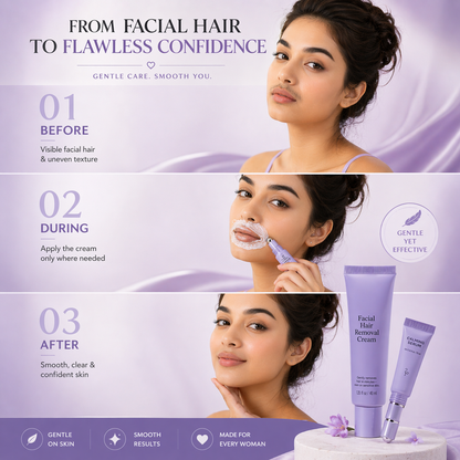 Glamira™ – Easy Facial Hair Removal Kit for Sensitive Skin