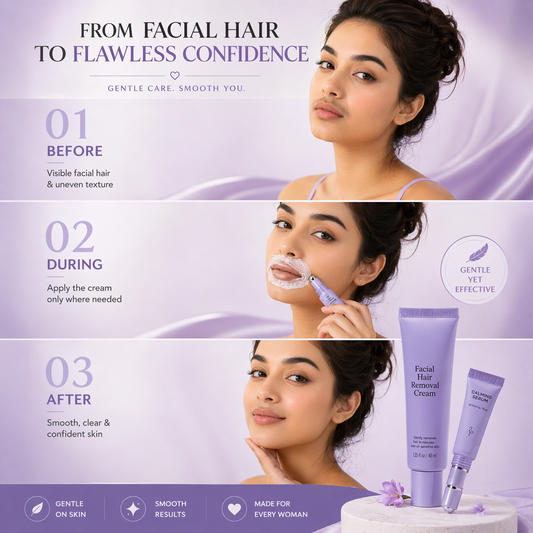 Glamira™ – Easy Facial Hair Removal Kit for Sensitive Skin