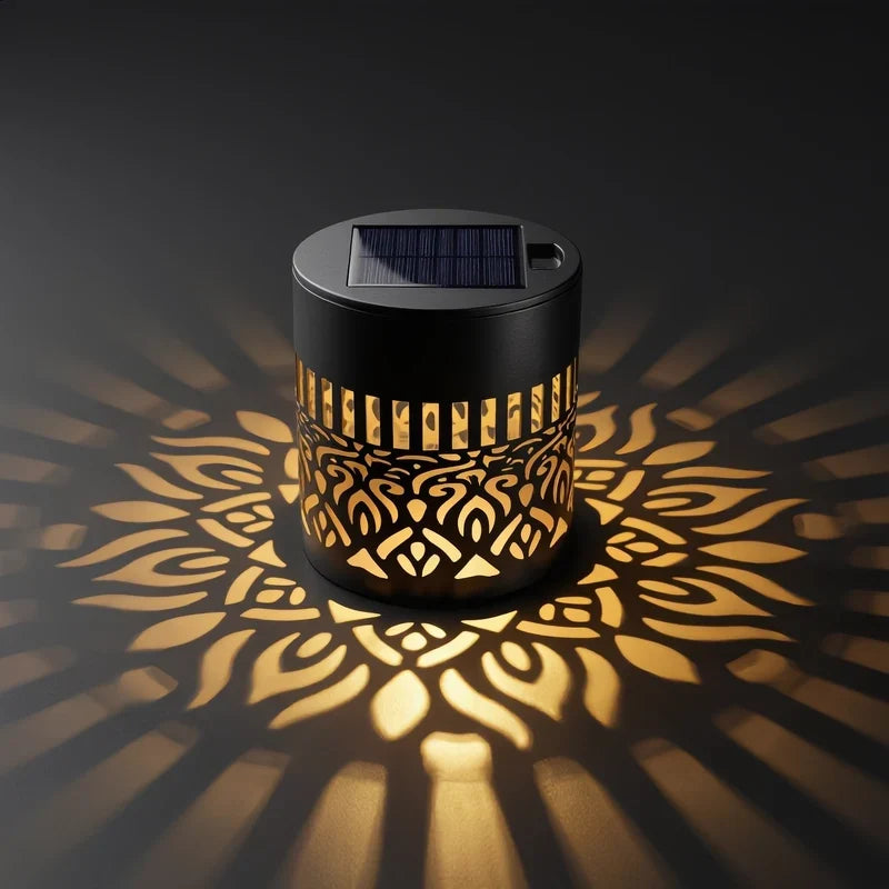Lunara™ Solar Mandala Garden Light | Magical Light Patterns & Warm Evening Ambience