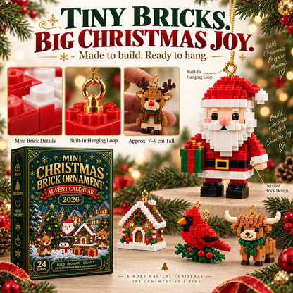 Brickora™ Mini Advent Calendar | 24 Christmas Building Sets to Build & Decorate