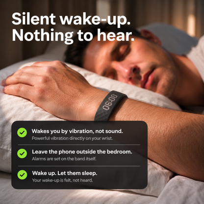 Snoozelle™ – Wearable Vibration Alarm for Gentle Daily Wake-Ups