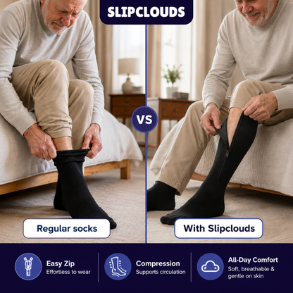 CompressVera™ – Zip-Up Compression Socks for Support & Comfort