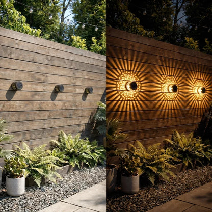 Lunara™ Solar Mandala Garden Light | Magical Light Patterns & Warm Evening Ambience
