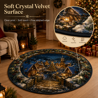 WinterVista™ 3D Christmas Illusion Rug – Magical 3D Depth for Festive Spaces