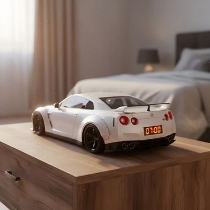 TurboRise™ Sportscar Alarm Clock | Realistic Engine Sounds & LED Light Effects