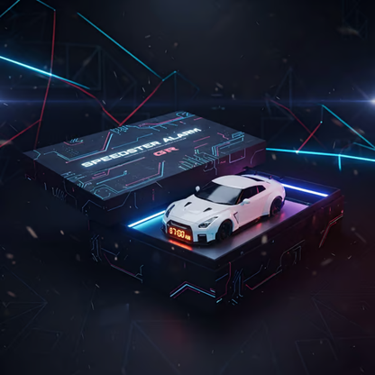 TurboRise™ Sportscar Alarm Clock | Realistic Engine Sounds & LED Light Effects