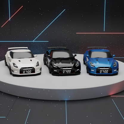 TurboRise™ Sportscar Alarm Clock | Realistic Engine Sounds & LED Light Effects