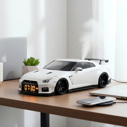 TurboRise™ Sportscar Alarm Clock | Realistic Engine Sounds & LED Light Effects