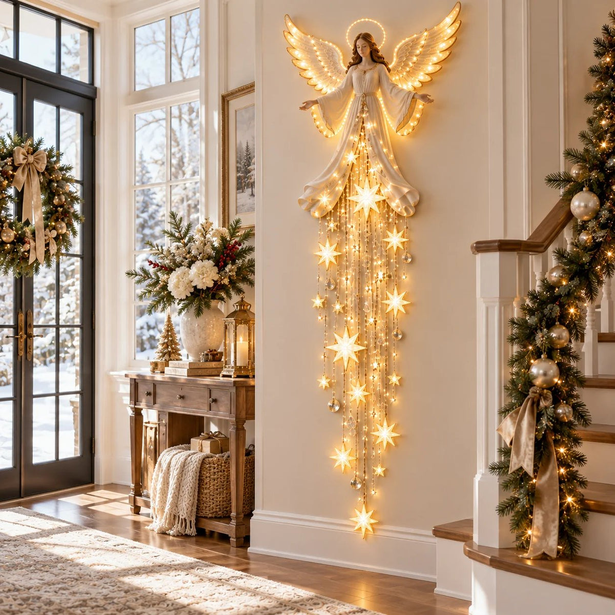 Celestara™ Angel Christmas Light | Warm Starry Glow & Festive Cosy Ambience