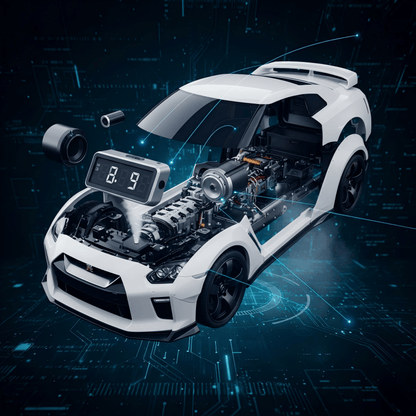 TurboRise™ Sportscar Alarm Clock | Realistic Engine Sounds & LED Light Effects