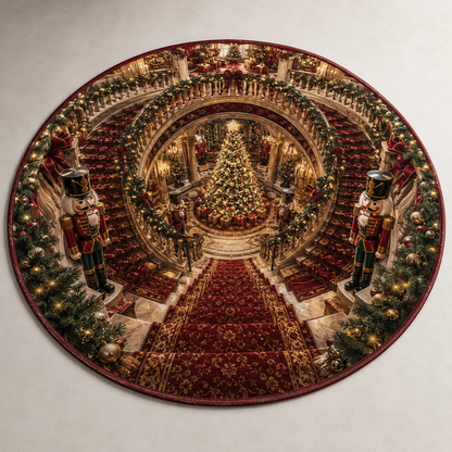 WinterVista™ 3D Christmas Illusion Rug – Magical 3D Depth for Festive Spaces