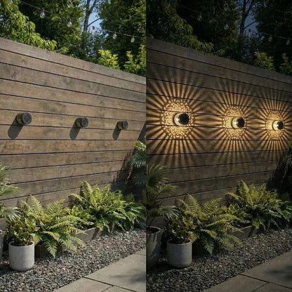 Lunara™ Solar Mandala Garden Light | Magical Light Patterns & Warm Evening Ambience