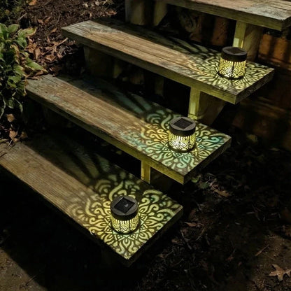 Lunara™ Solar Mandala Garden Light | Magical Light Patterns & Warm Evening Ambience