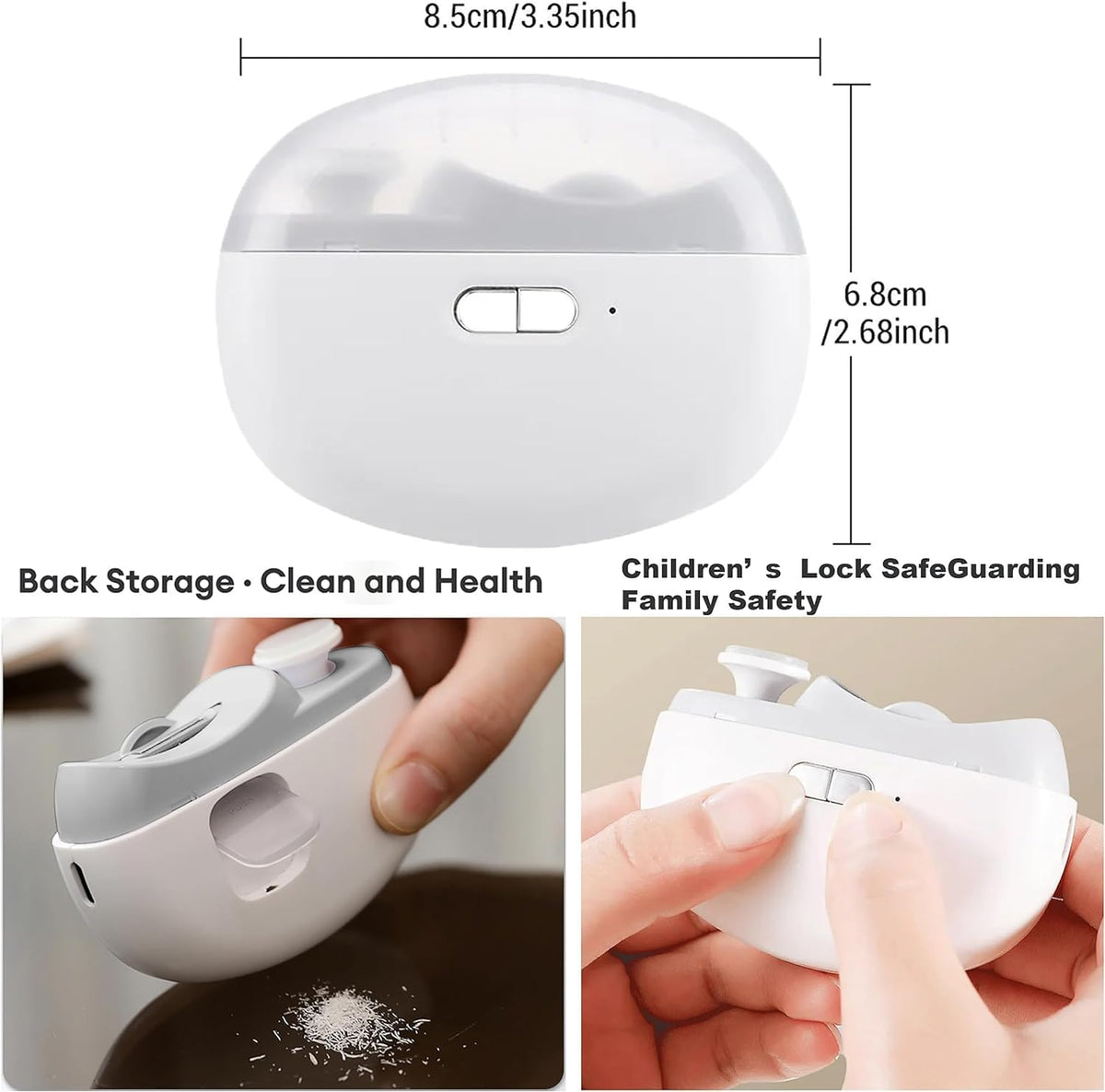 PureNails™ – Gentle Electric Nail Grinder for Smooth Nail Trimming