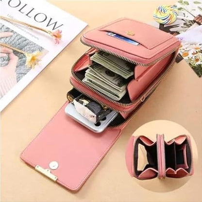 PurseLuxe™ – Crossbody Phone Bag With Touchscreen Card Slots
