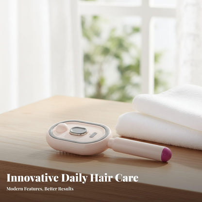SilkVexa™ – 3-In-1 Steam Hair Straightener Massage Brush