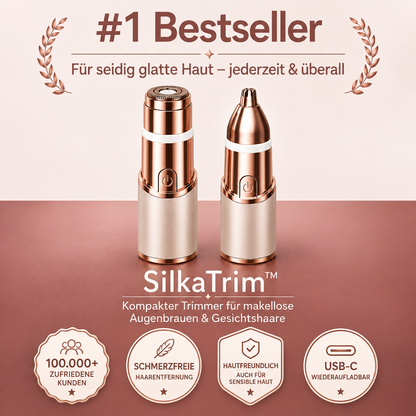 SilkaTrim™ – Compact trimmer for flawless eyebrows & facial hair