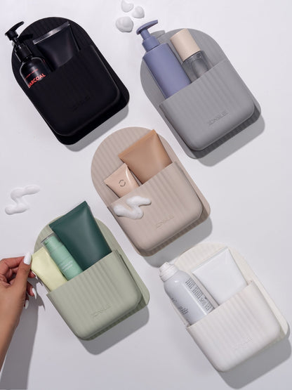 AquaNest™ – Silicone Adhesive Shower Caddy with Drainage