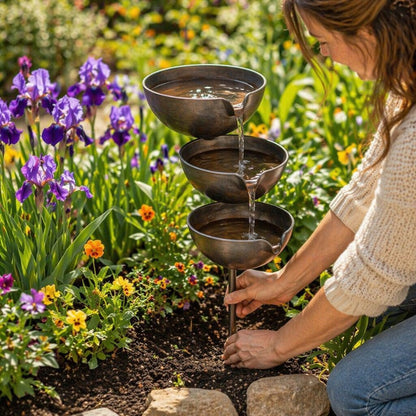 Rainora™ Rain Collector Bird Bath | A Natural Water Source for Birds & Bees