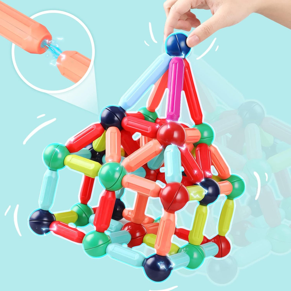 MagniBuild™ Magnetic Construction Set | Creative Building & Playful Learning