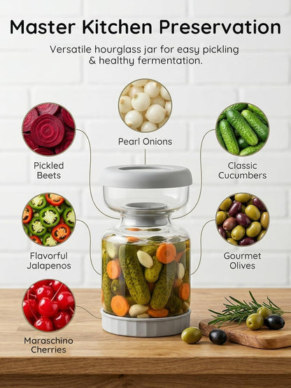 PickleViva™ – Easy-Serve Pickle Jar With Built-In Separator
