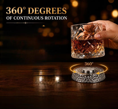 Glaciera™ – Rotating Crystal Glass LED Table Light