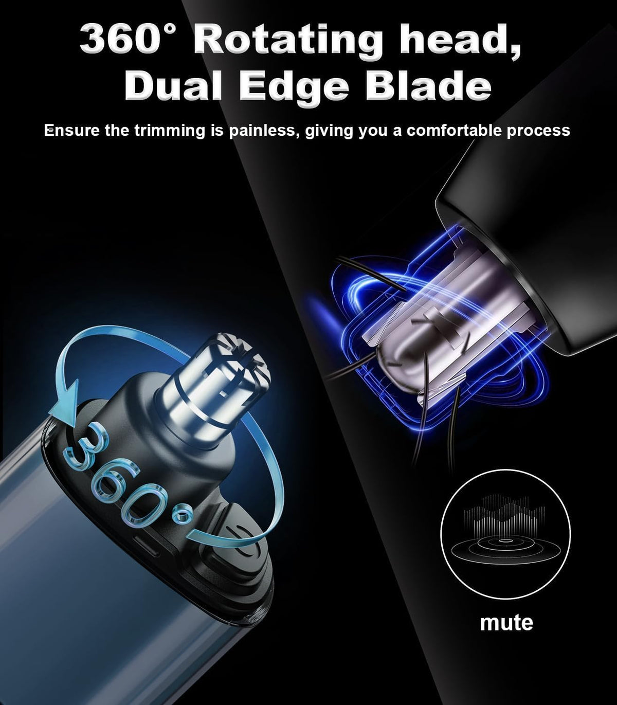 Nextrim™ – Cordless Rechargeable Nose And Ear Trimmer