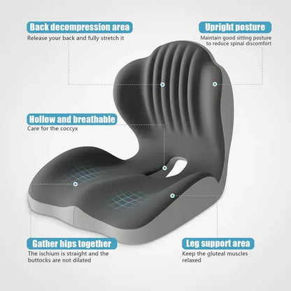 ErgoRest™ Ergonomic Seat Cushion with Back Support