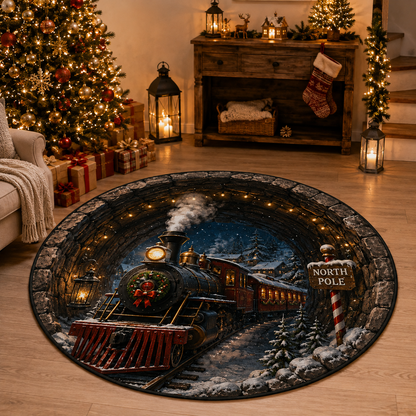 WinterVista™ 3D Christmas Illusion Rug – Magical 3D Depth for Festive Spaces
