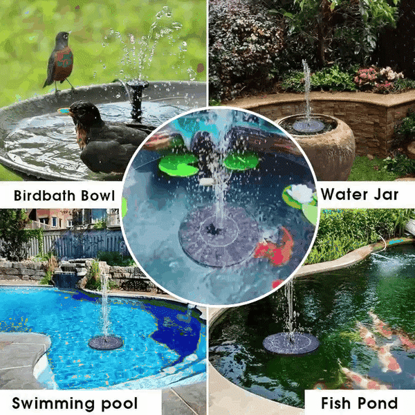 AquaBloom™ Solar Water Fountain – Natural Garden Ambience & Soothing Water Flow