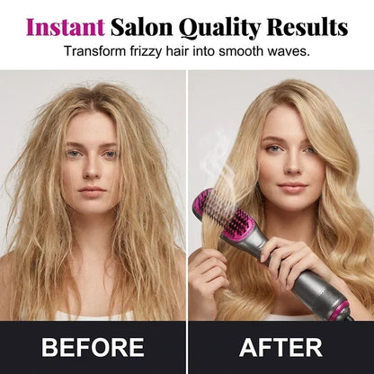 Veloura™ 3-in-1 Hot Air Brush | Smooth, Voluminous Hair with Less Effort