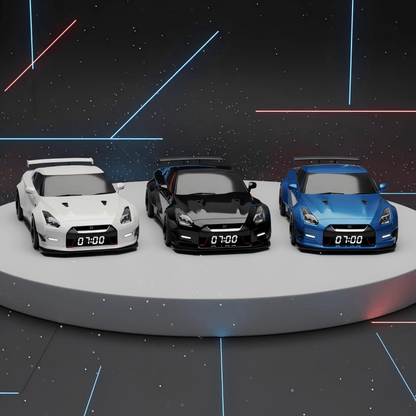 TurboRise™ Sportscar Alarm Clock | Realistic Engine Sounds & LED Light Effects