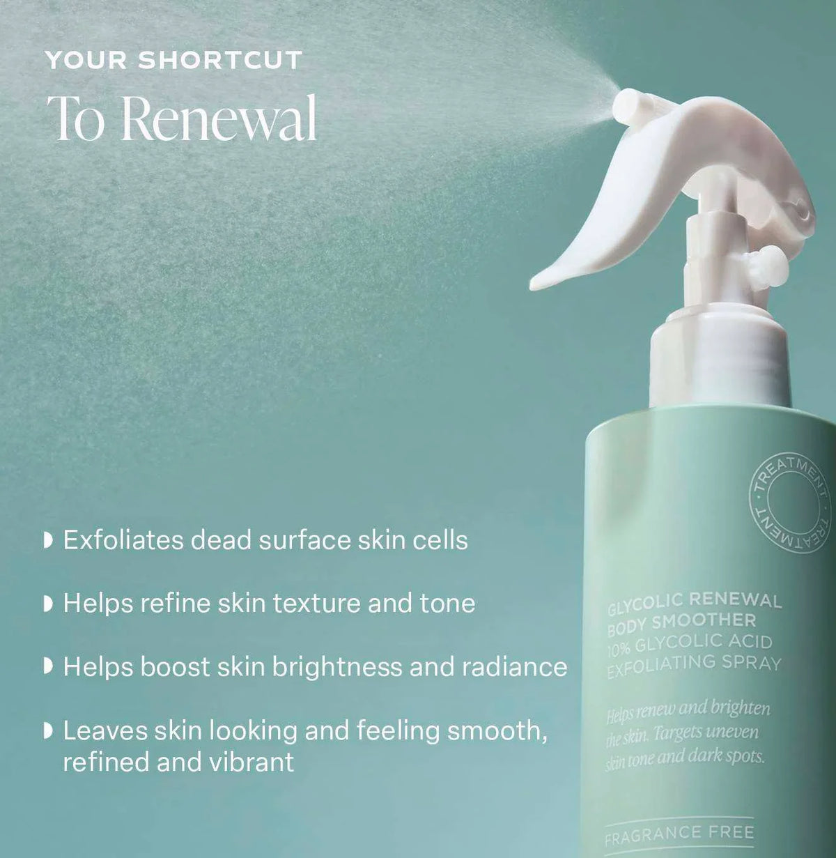PureRadiance™ – Exfoliating Glycolic Acid Body Spray