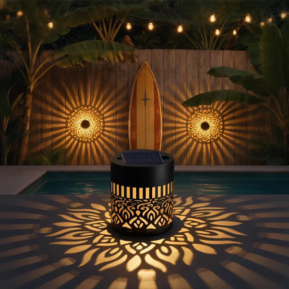 Lunara™ Solar Mandala Garden Light | Magical Light Patterns & Warm Evening Ambience
