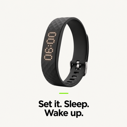 Snoozelle™ – Wearable Vibration Alarm for Gentle Daily Wake-Ups