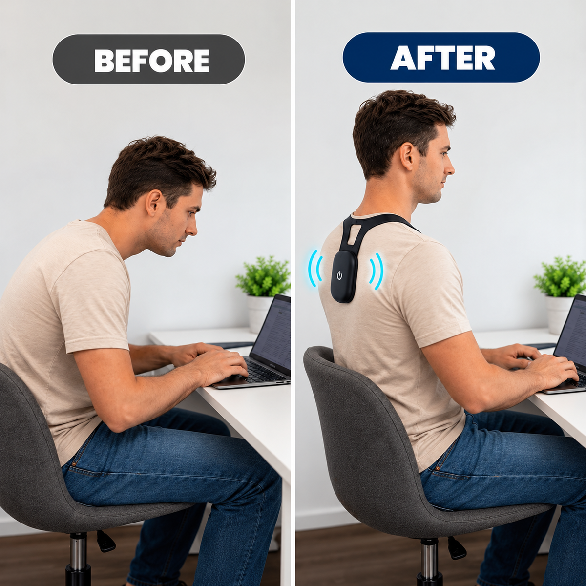 PosturePulse™ Smart Posture Corrector | Build Better Posture Habits