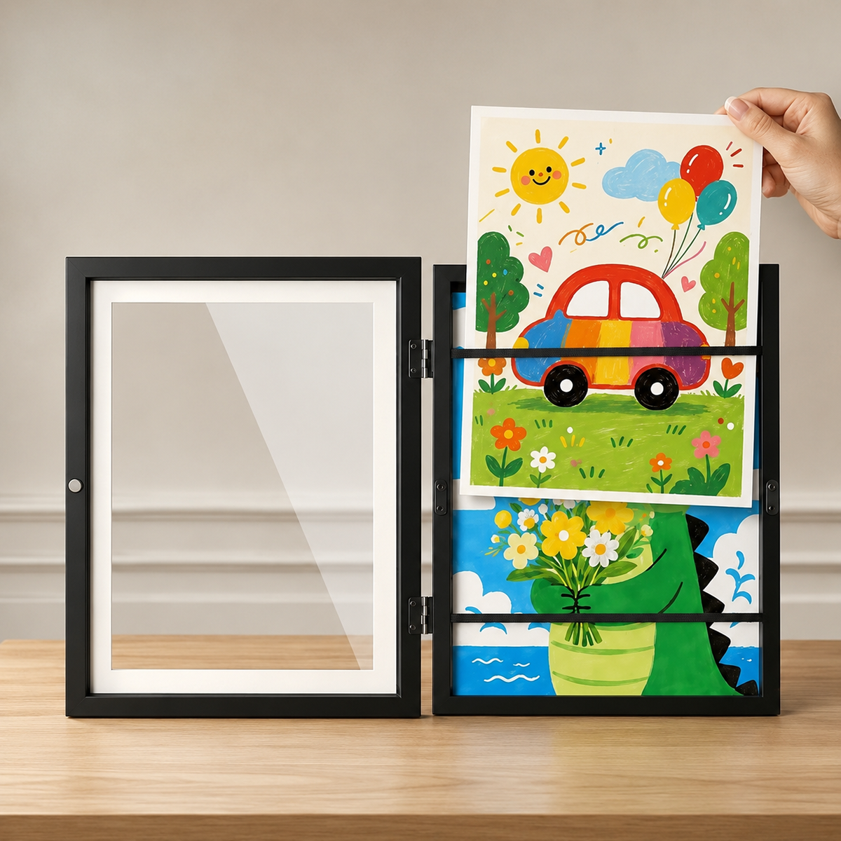 ArtKeep™ Kids’ Art Frame – Stylishly Display & Store Their Creative Masterpieces