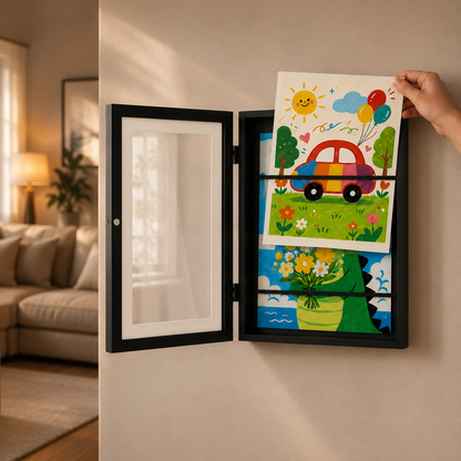 ArtKeep™ Kids’ Art Frame – Stylishly Display & Store Their Creative Masterpieces
