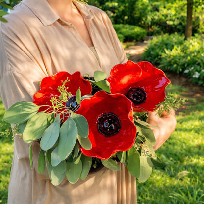 NaturaBloom™ Floral Garden Sculpture – Elegant Garden Décor for Birds & Pollinators